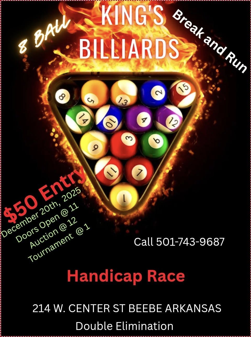 Tournament flyer / rules image